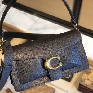 Coach Tabby Shoulder Bag 26 Black / Brass